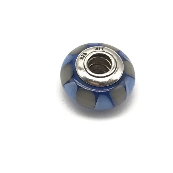 Pandora Blue Gray Captivating Murano Glass Bead Charm - Picture 3 of 4
